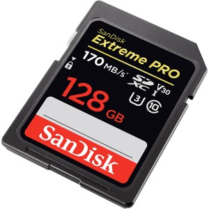 کارت حافظه سن دیسک Extreme PRO V30 SDXC UHS-I 170MB/s کلاس 10 ظرفیت 128 گیگابایت