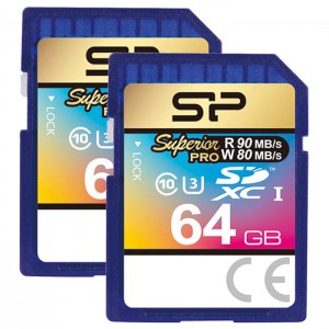 کارت حافظه سیلیکون پاور مدل SDHC Superior Pro U3 80MB/s کلاس 10 ظرفیت 64 گیگابایت