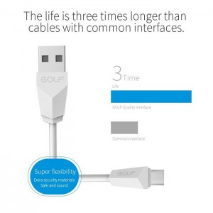 کابل شارژ USB Type-C گلف GC-27T طول 150 سانتی متر