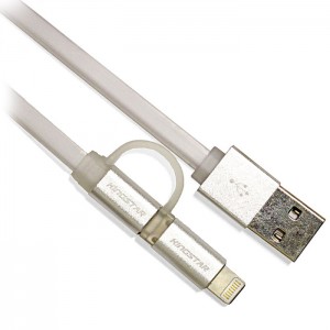 کابل میکرو USB و لایتینگ کینگ استار مدل KS48