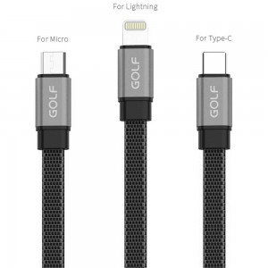 کابل شارژ USB Type-C گلف GC-73T طول 100 سانتی متر
