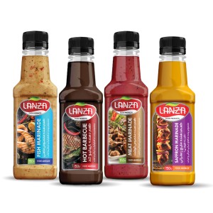 طعم دهنده ( مرینیت ) 4 طعم لانزا - بطری‌های 150 گرمی