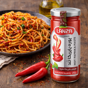 پوره پاپریکا تند- شیشه 250 گرمی