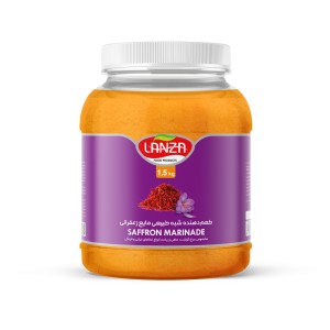 طعم دهنده ( مرینیت ) زعفرانی لانزا -  4 ظرف یک و نیم کیلوگرمی