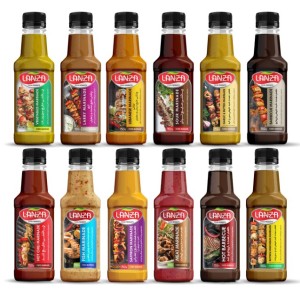 طعم دهنده ( مرینیت ) 12 طعم جور  لانزا -(  12 بطری‌های 150 گرمی)