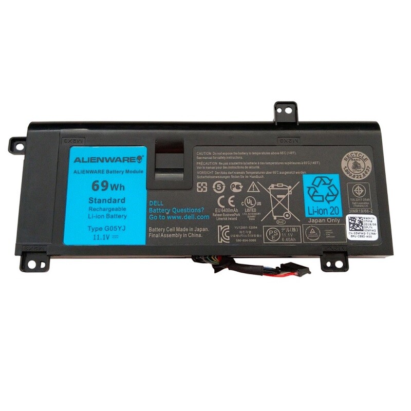باتری لپ تاپ دل Alienware M14X-P18G_G05YJ داخلی-اورجینال