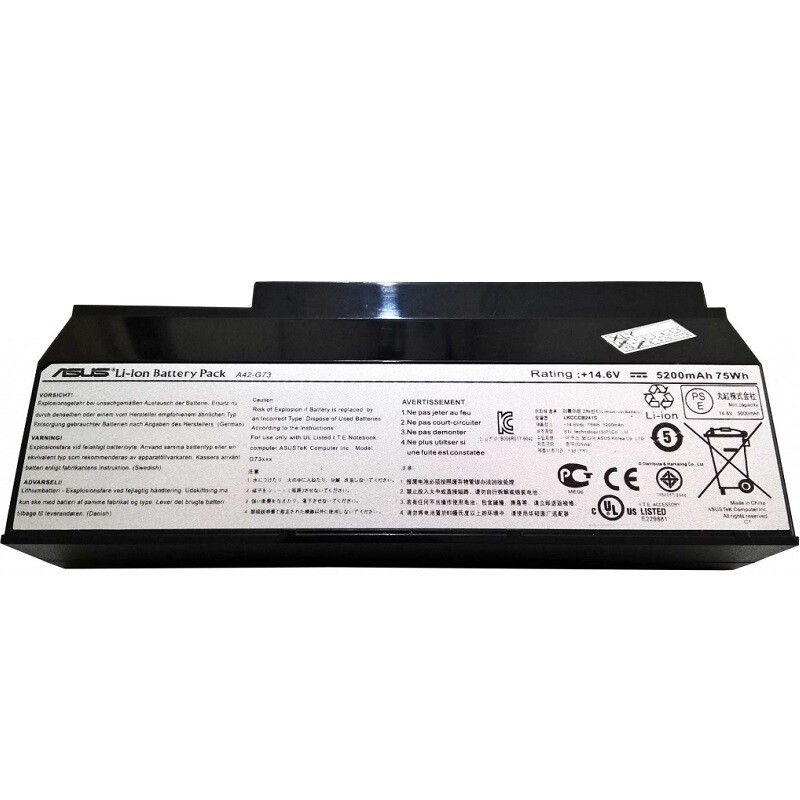 باتری لپ تاپ ایسوس Battery Asus G53 - G73-52 مدل طرح اصلی
