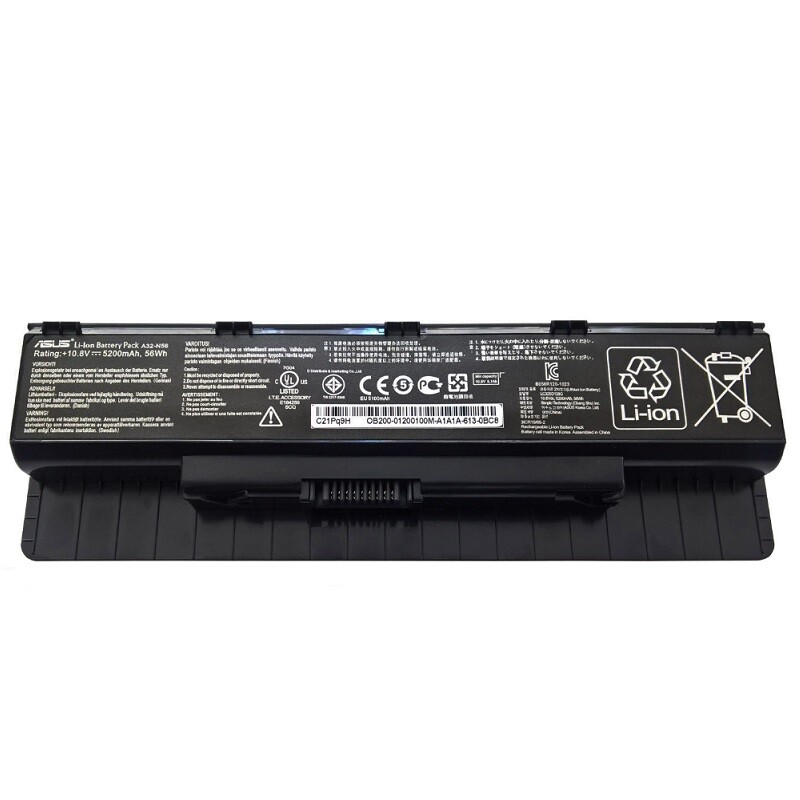 باتری لپ تاپ ایسوس Battery Asus N56 مدل طرح اصلی