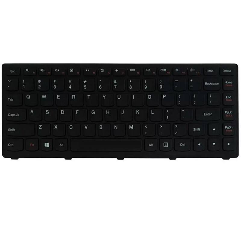 کیبورد لپ تاپ لنوو Lenovo IdeaPad S410 فلت کج