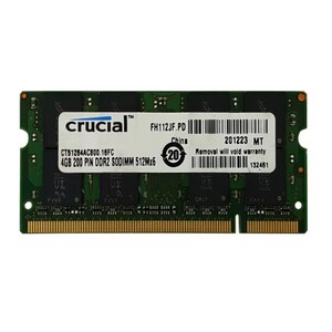 رم لپ تاپ 4 گیگ Crucial DDR2-800-6400 MHZ 1.8V