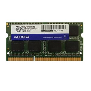 رم لپ تاپ 4 گیگ Adata DDR3-1600-12800MHZ 1.5V