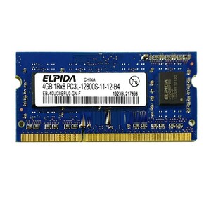 رم لپ تاپ 4 گیگ Elpida DDR3-PC3L-1600-12800 MHZ 1.35V
