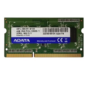 رم لپ تاپ 4 گیگ Adata DDR3-PC3L-1600-12800 MHZ 1.35V