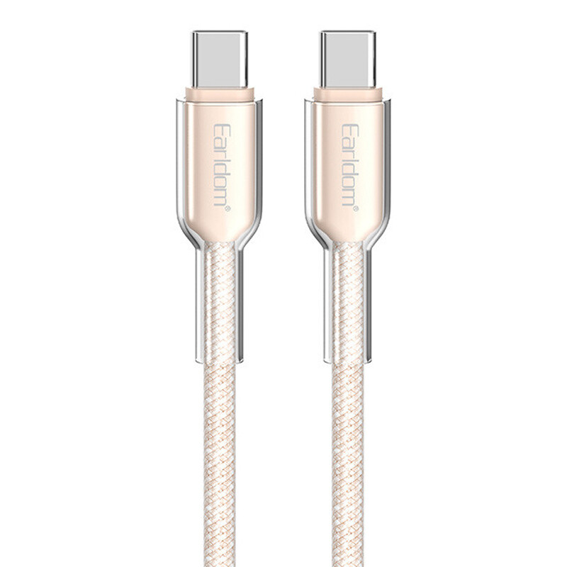کابل دو سر تایپ سی فست شارژ 60 وات ارلدام EC-205C-C طول 1 متر