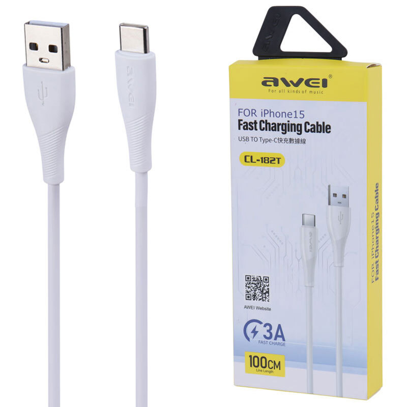 کابل تایپ سی فست شارژ 3 آمپر اوی CL-182T طول 1 متر