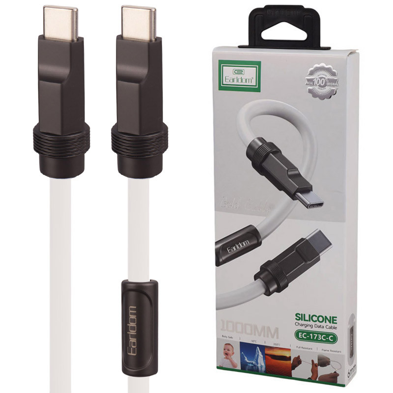 کابل دو سر تایپ سی فست شارژ 3 آمپر ارلدام EC-173C-C طول 1 متر
