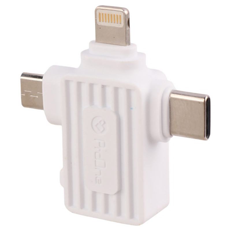 تبدیل USB OTG به میکرو یو اس بی / تایپ سی / لایتنینگ پرووان PCO10