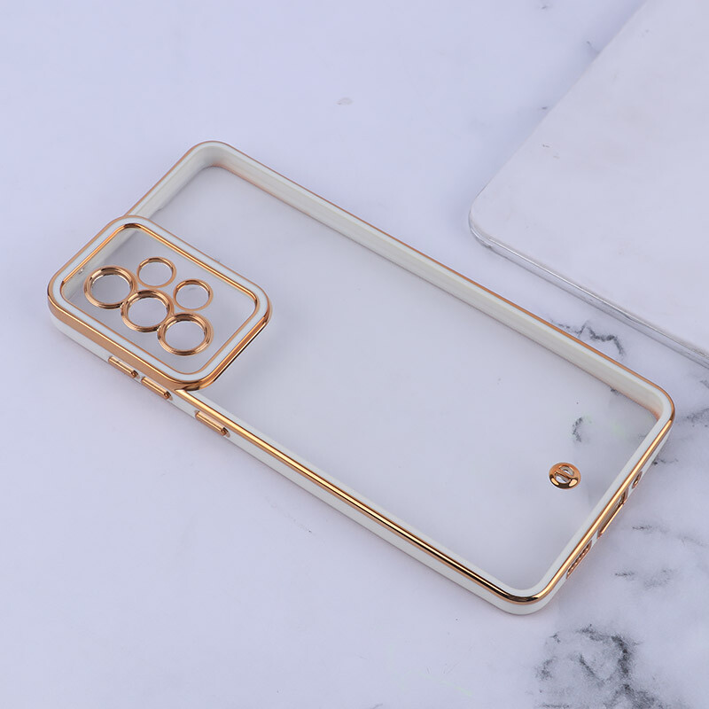 قاب ژله ای سامسونگ Galaxy A73 دور رنگی محافظ لنزدار