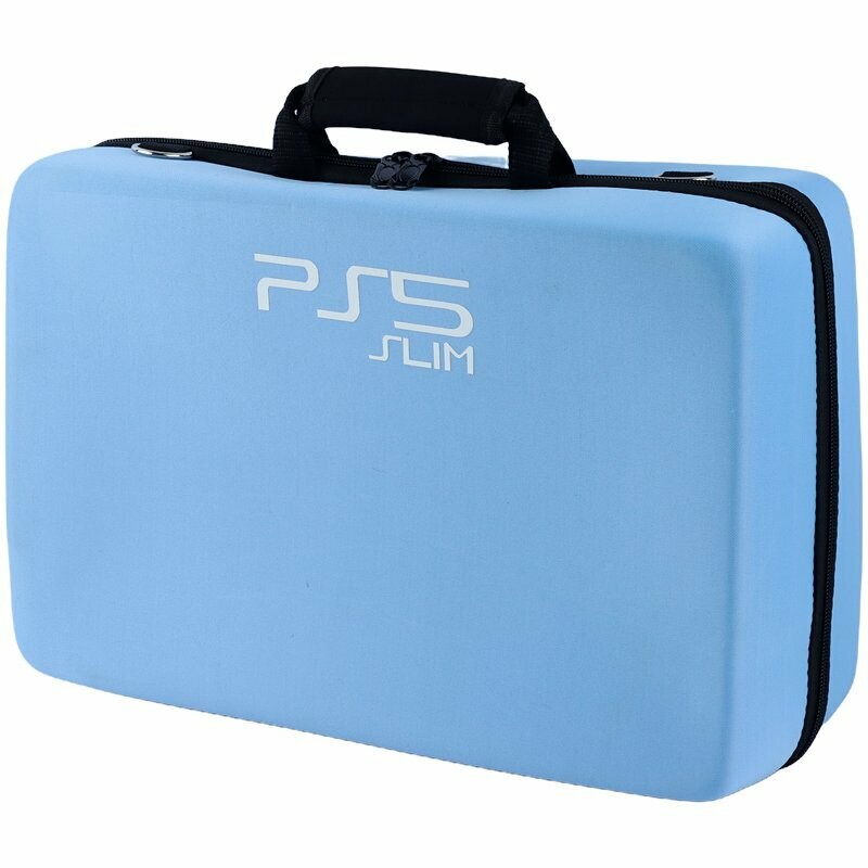 کیف کنسول بازی PS5 Slim زمینه آبی روشن