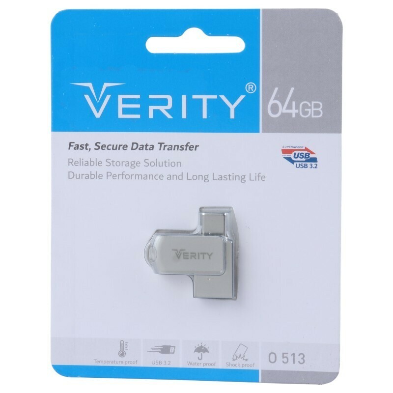 فلش 64 گیگ وریتی Verity O513 OTG Type-C USB3.2