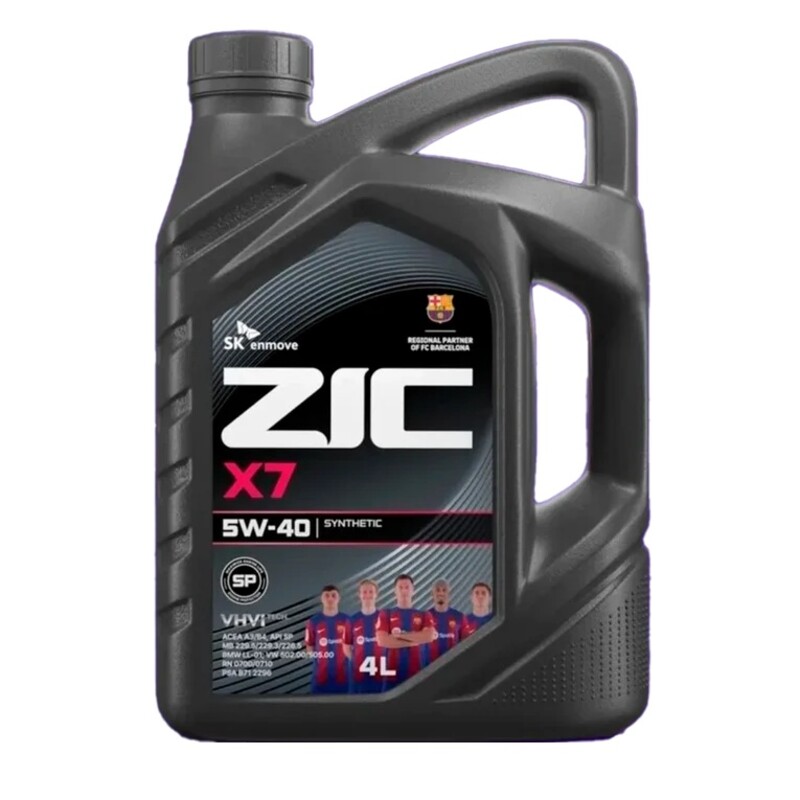 روغن موتور زیک SK ZIC مدل X7 SP حجم 4 لیتر (5w-40)