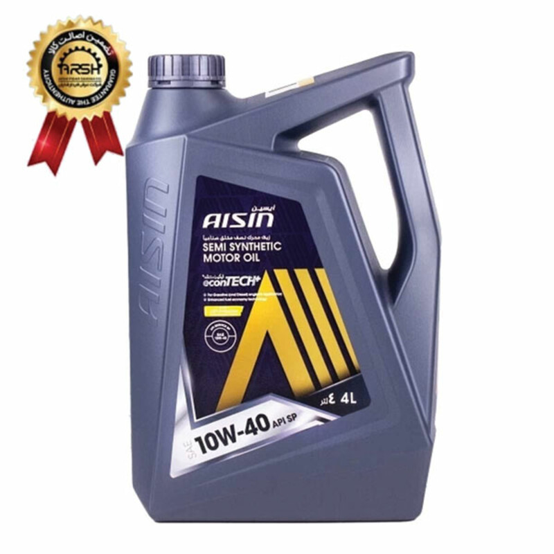روغن موتور آیسین Aisin مدل API SP حجم 4 لیتر (10W-40) با ضمانت شرکت عرش