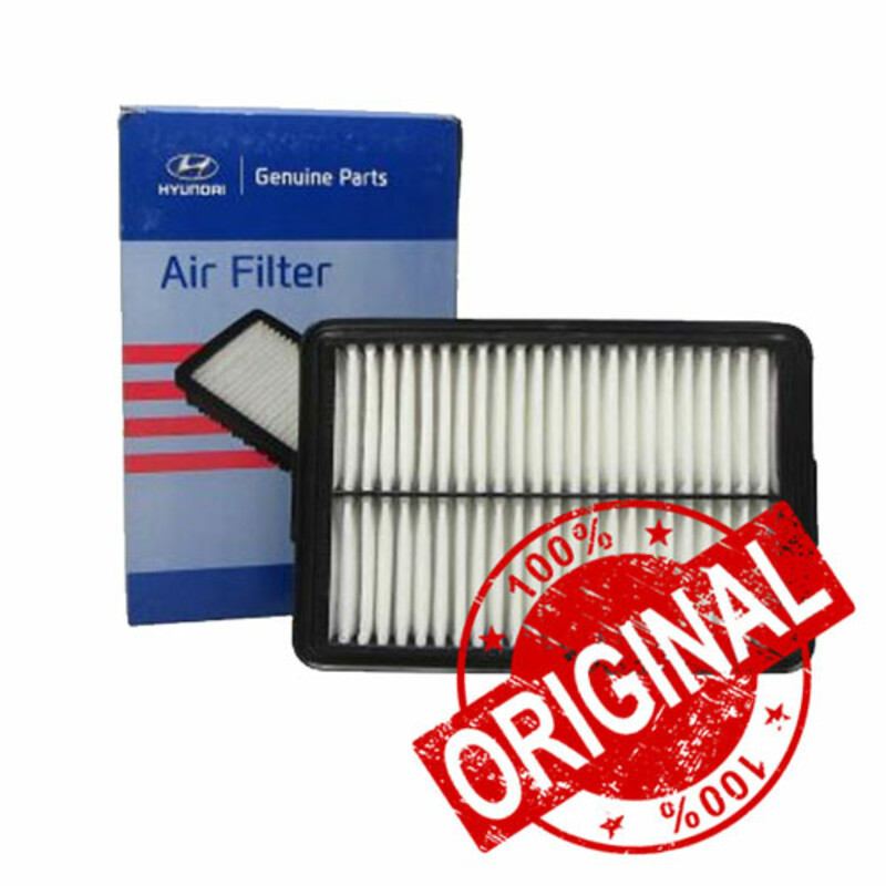 فیلتر هوا هیوندای i20 سال 2017 و مونتاژ کرمان موتور کد c8000