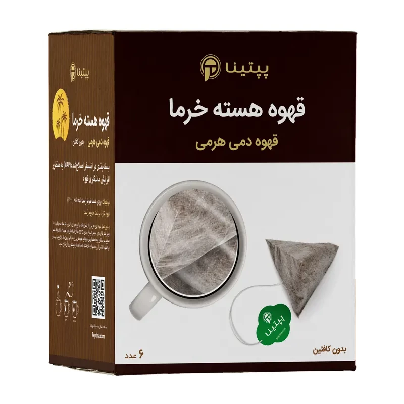 قهوه هسته خرما پپتینا بسته 6 عددی