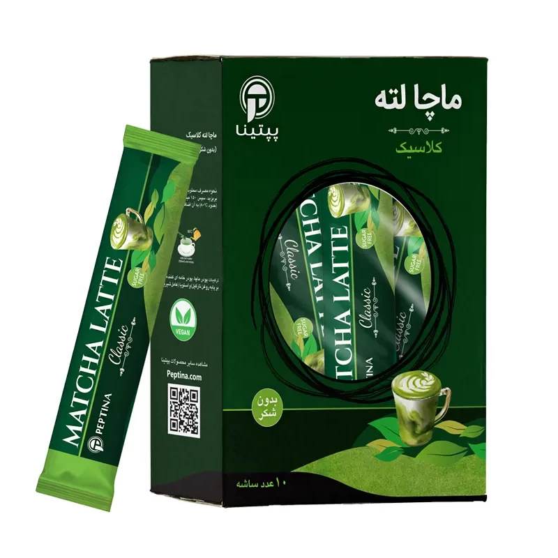 ماچا لته کلاسیک پپتینا 10 ساشه 10 گرمی