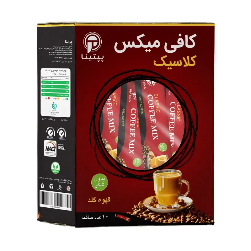 کافی میکس کلاسیک پپتینا 10 ساشه 10 گرمی