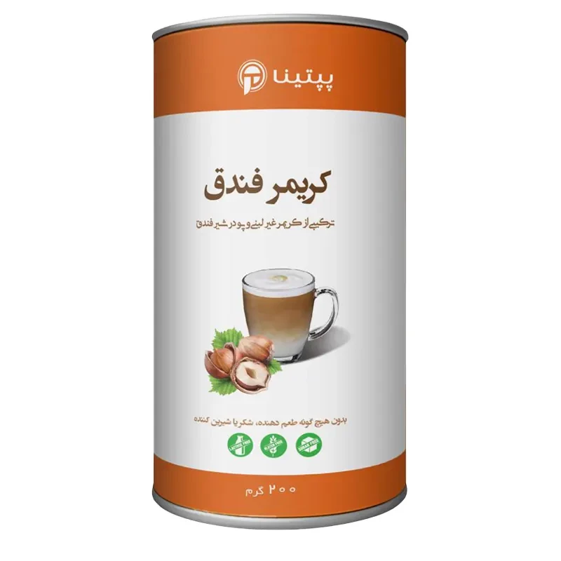 کریمر غیر لبنی با پودر شیر فندق پپتینا 300 gr package