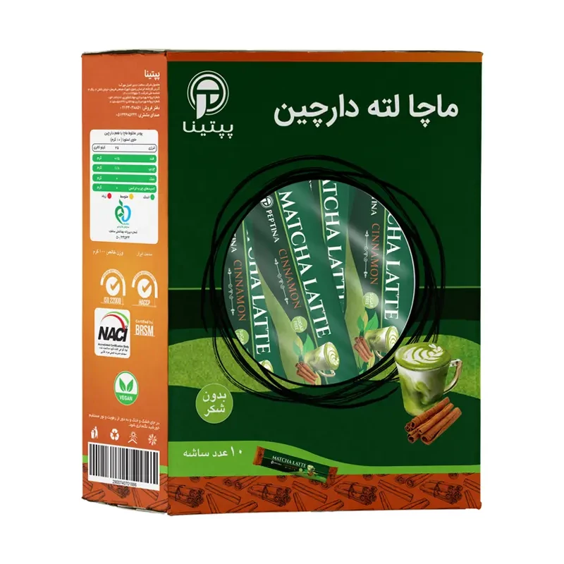 ماچا لته دارچین پپتینا قوطی 100 گرمی