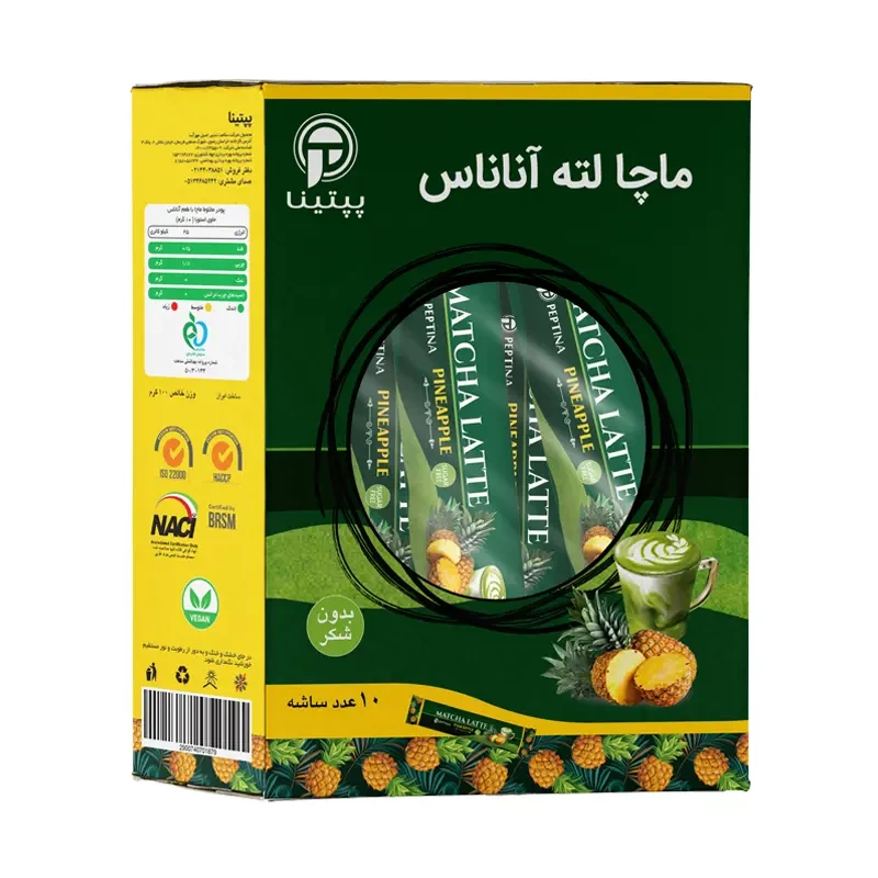 ماچا لته آناناس پپتینا 10 ساشه 10 گرمی