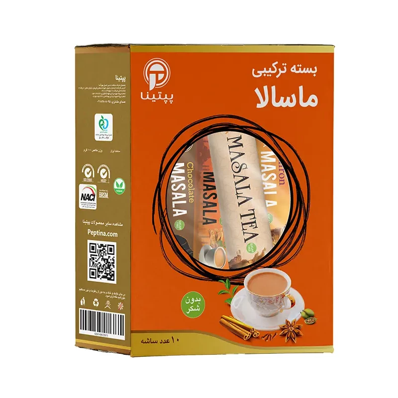 بسته ترکیبی چای ماسالا پپتینا – جعبه 10 عددی