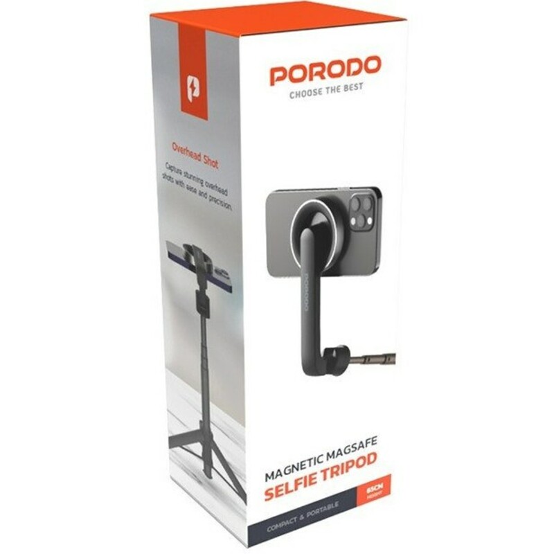 مونوپاد و سه پایه مگنتی پرودو Porodo Magsafe Selfie Tripod PDMGS64BK