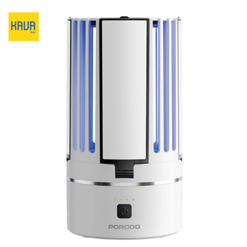 چراغ حشره‌کش قابل‌حمل دوکاره پرودو Porodo Lifestyle 2-in-1 Portable Insect Killer Lamp مدل PL-IN2K – سفید
