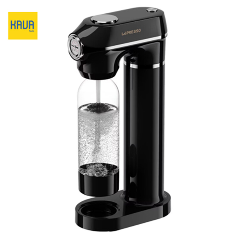 آب سودا ساز LePresso Sparkling Water Maker با ظرفیت 1 لیتری و فشار قابل تنظیم – مشکی