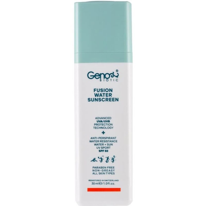 کرم ضد آفتاب فیوژن واتر مناسب انواع پوست ژنوبایوتیک 30ml