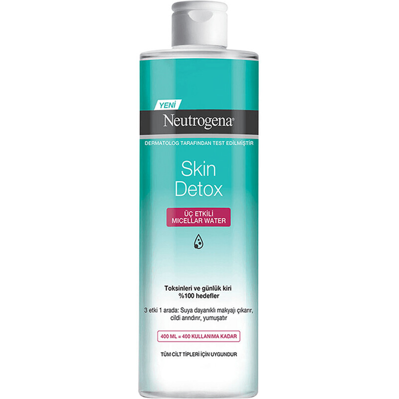 پاک کننده میسلار واتر انواع پوست Skin Detox نوتروژینا 400ml