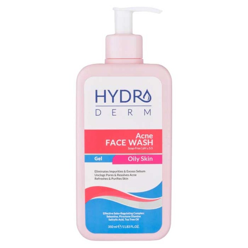 ژل شستشو صورت هیدرودرم پوست چرب 350ml