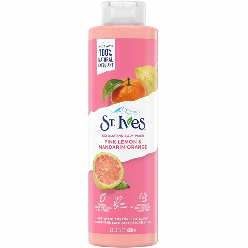 شامپو بدن اسکرابی لیمو صورتی و پرتقال ماندارین سینت ایوز 650ml