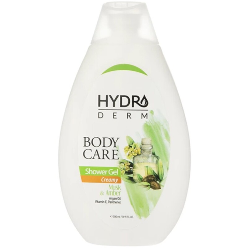 شامپو بدن هیدرودرم مشک و عنبر 500ml