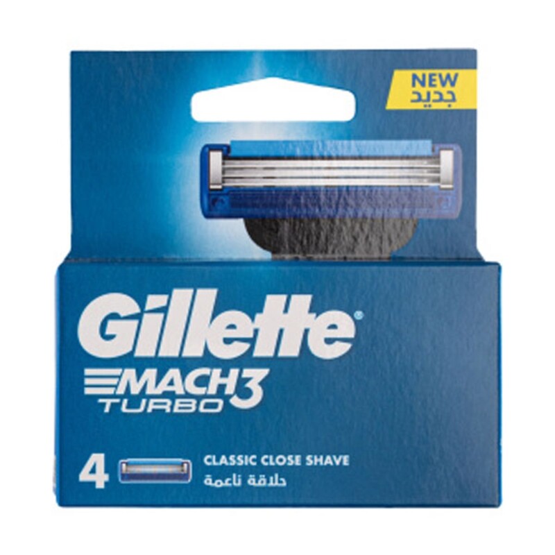 یدک ژیلت مدل Mach 3 Turbo بسته 4 تایی