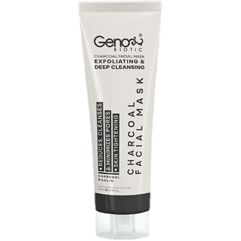 ماسک زغال صورت و گردن ژنوبایوتیک 100ml
