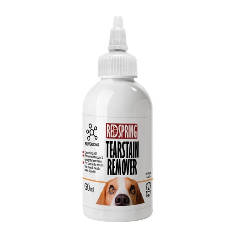 محلول از بین برنده رد اشک نانو نقره سگ و گربه رداسپرینگ Redspring TearStain Remover Nano Silver حجم 60 میلی لیتر