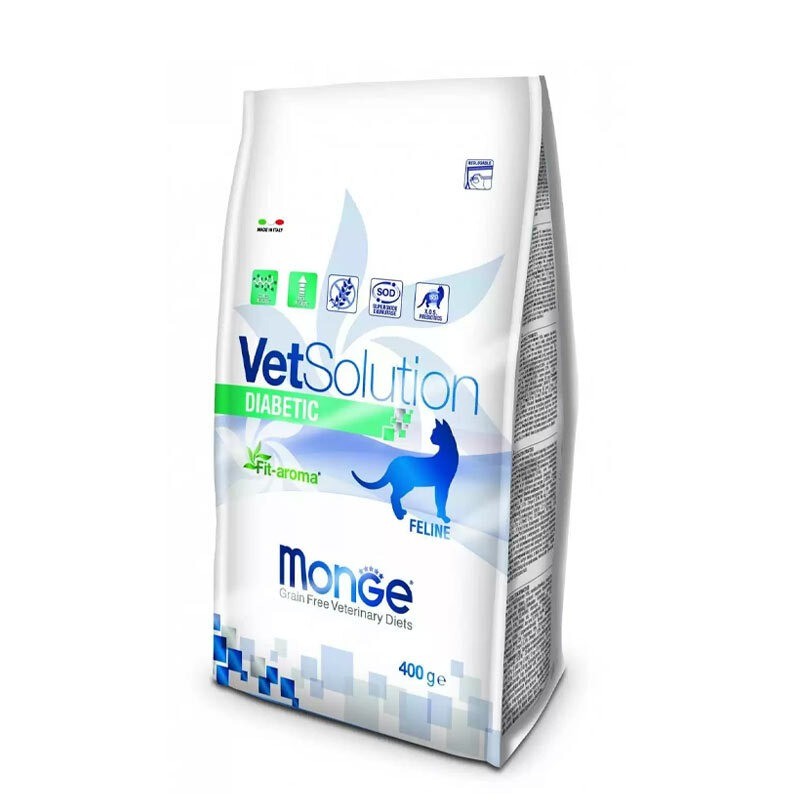 غذای خشک درمانی مونژه برای گربه‌های دیابتی Monge Dry Food for Diabetic Cat وزن 400 گرم