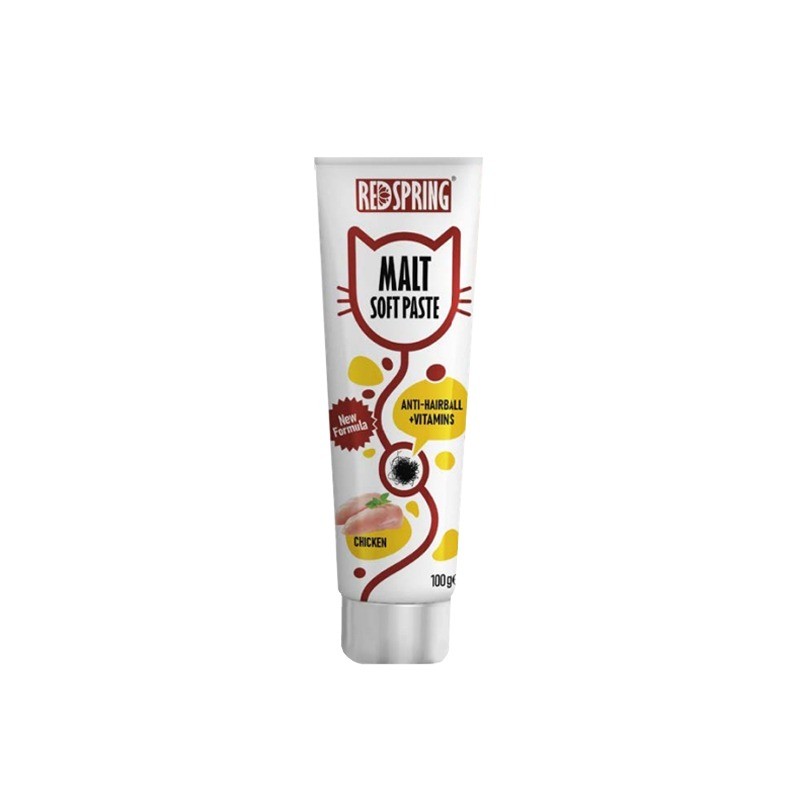 خمیر مالت گربه رداسپرینگ با طعم مرغ Redspring Malt Soft Paste بسته 2 عددی