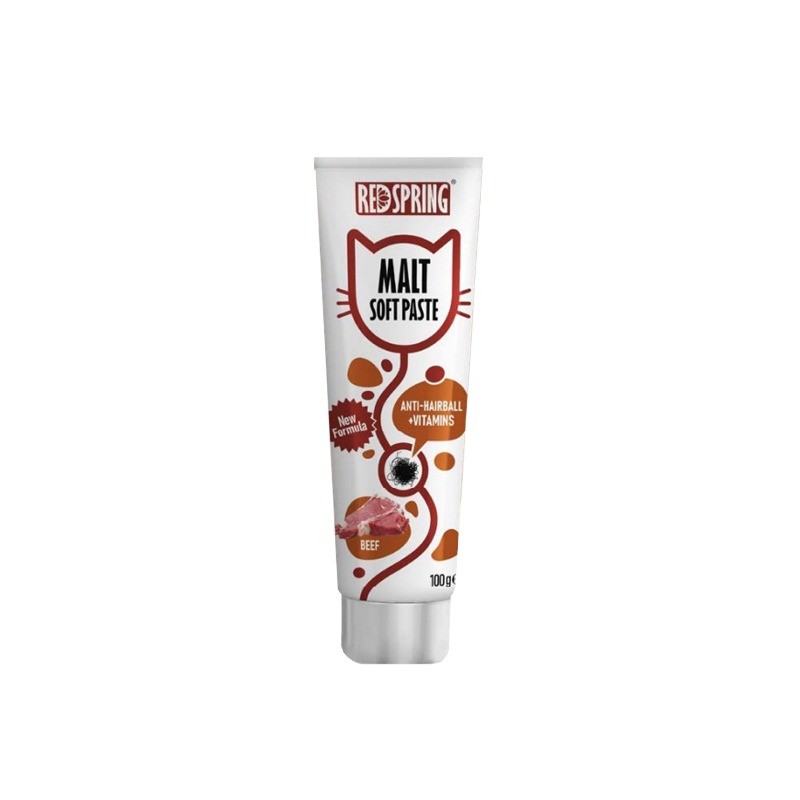 خمیر مالت گربه رداسپرینگ با طعم گوشت گوساله Redspring Malt Soft Paste Beef وزن 100 گرم