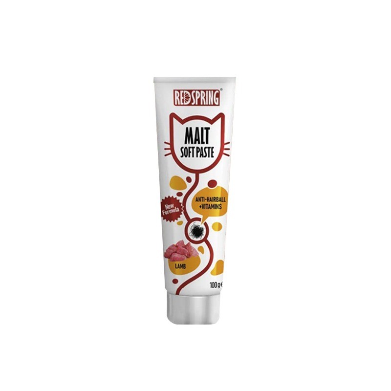خمیر مالت گربه رداسپرینگ با طعم گوشت بره Redspring Malt Soft Paste Lamb وزن 100 گرم