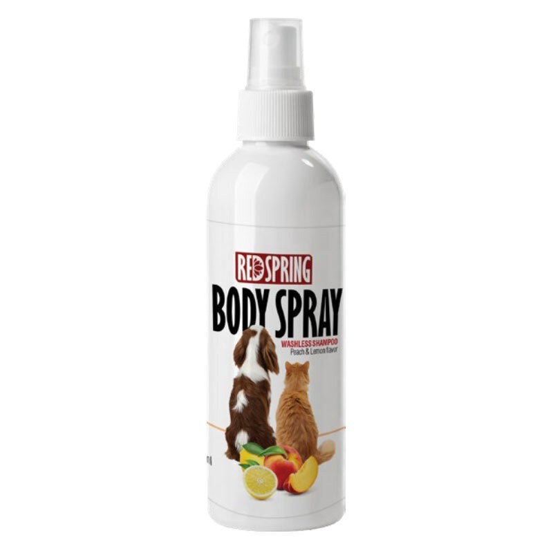محلول ضد عفونی کننده بدن رداسپرینگ با عصاره لیمو و هلو Redspring Body Spray حجم 150 میلی لیتر